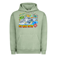 Pigment Oil Green 2024 Cruisin Urban Hoodie - CowhideDigitalArt