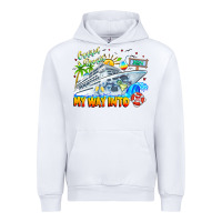 White 2024 Cruisin Urban Hoodie - CowhideDigitalArt