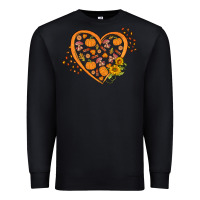 Black Western Autumn Heart Premium Sweatshirt - FaDigitalArtStudio