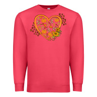 Cardinal Western Autumn Heart Premium Sweatshirt - FaDigitalArtStudio