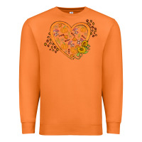 Carrot Western Autumn Heart Premium Sweatshirt - FaDigitalArtStudio