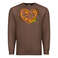 Chestnut Western Autumn Heart Premium Sweatshirt - FaDigitalArtStudio