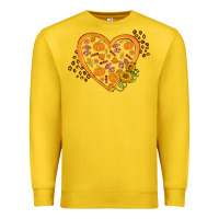 Lemon Western Autumn Heart Premium Sweatshirt - FaDigitalArtStudio