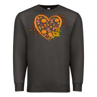 Smoke Western Autumn Heart Premium Sweatshirt - FaDigitalArtStudio