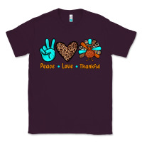 Plum peace love thankful Classic Tee - JahusDesignShop