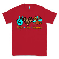 Red peace love thankful Classic Tee - JahusDesignShop