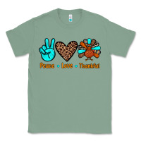 Sage peace love thankful Classic Tee - JahusDesignShop