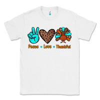 White peace love thankful Classic Tee - JahusDesignShop