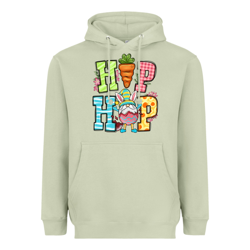 Easter Hip Hop Gnome Heavyweight Hoodie by OliviaCreatesArt | Teevron