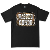 Black Western Wasted On You Background Premium Tee - LillyAllenDesigns