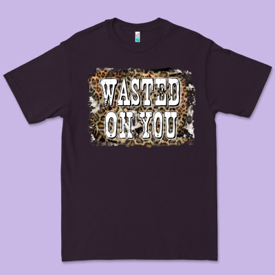 Western Wasted On You Background Premium Tee Designed By Lillyallendesigns