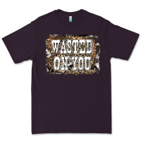Plum Western Wasted On You Background Premium Tee - LillyAllenDesigns