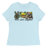 Peace Love Elephant Ladies Tee | Teevron