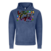 Vintage Denim be the light matthew 5 14 Vintage Hoodie - MaliasSmallBusiness