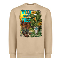 Mushroom wild and free cowgirl boots Heavyweight Sweatshirt - RanaPortraitStore