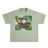 Oil Green Baseball Mom Squad Tumbler Urban Heavy Tee - BundleAndBundleShop