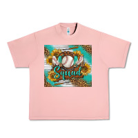Salmon Baseball Mom Squad Tumbler Urban Heavy Tee - BundleAndBundleShop