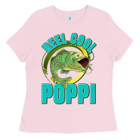 Bubblegum Pink reel cool poppi Ladies Tee - Jasminsmagicworld