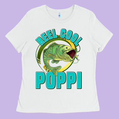 Reel Cool Poppi Ladies Tee Designed By Jasminsmagicworld