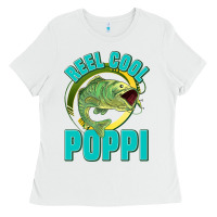 White reel cool poppi Ladies Tee - Jasminsmagicworld
