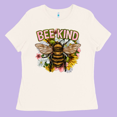 Bee Kind Ladies Tee Designed By Nancycooperartshop