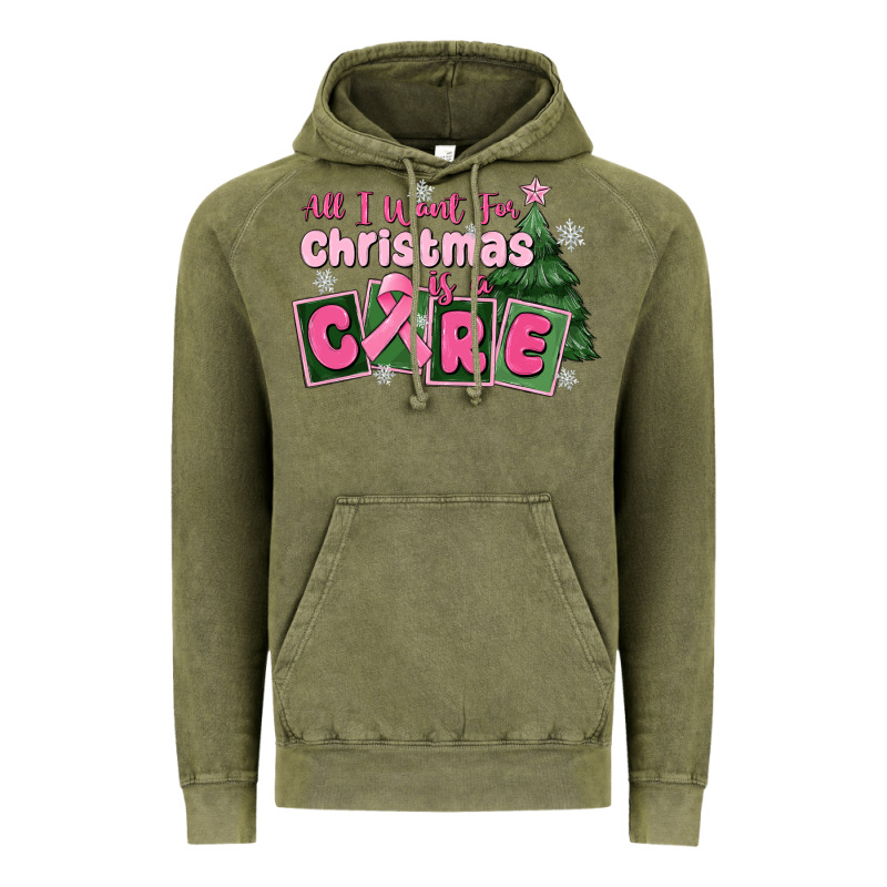 All I Want For Is A Care Vintage Hoodie by MaliasSmallBusiness | Teevron