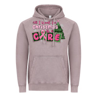 Vintage Zinc all i want for is a care Vintage Hoodie - MaliasSmallBusiness
