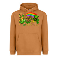 Meerkat Peace love St. Patrick's Day Heavyweight Hoodie - OliviaCreatesArt