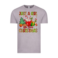 Vintage Zinc just a girl who loves christmas Vintage Tee - MaliasSmallBusiness