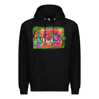 Black summer vibes watermelon Premium Hoodie - JahusDesignShop