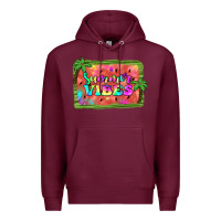 Burgundy summer vibes watermelon Premium Hoodie - JahusDesignShop