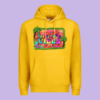 Summer Vibes Watermelon Premium Hoodie Designed By Jahusdesignshop