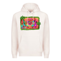 Pale Pink summer vibes watermelon Premium Hoodie - JahusDesignShop