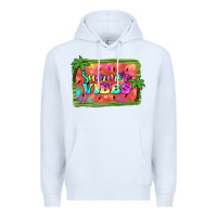 White summer vibes watermelon Premium Hoodie - JahusDesignShop