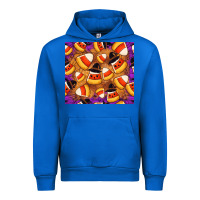 Cobalt Candy Pattern Urban Hoodie - CowhideDigitalArt