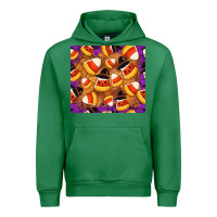 Emerald Candy Pattern Urban Hoodie - CowhideDigitalArt