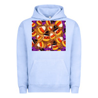 Pigment Grape Ice Candy Pattern Urban Hoodie - CowhideDigitalArt