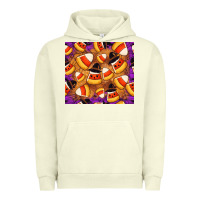 Pigment Pistachio Candy Pattern Urban Hoodie - CowhideDigitalArt