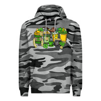 Slate Camo St. Patrick's Day coffee cups Premium Hoodie - HowdyJamesFarm