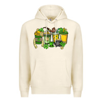 Tofu St. Patrick's Day coffee cups Premium Hoodie - HowdyJamesFarm