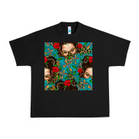 Black Messy Bun Mom And Cross With Leopard Patterns Urban Heavy Tee - BundleAndBundleShop