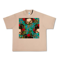 Burro Messy Bun Mom And Cross With Leopard Patterns Urban Heavy Tee - BundleAndBundleShop