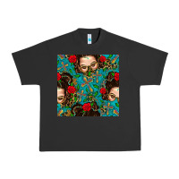 Pigment Black Messy Bun Mom And Cross With Leopard Patterns Urban Heavy Tee - BundleAndBundleShop