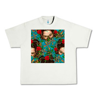 Pistachio Messy Bun Mom And Cross With Leopard Patterns Urban Heavy Tee - BundleAndBundleShop
