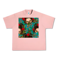 Salmon Messy Bun Mom And Cross With Leopard Patterns Urban Heavy Tee - BundleAndBundleShop