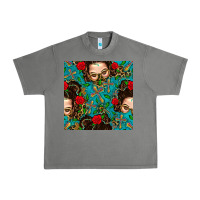 Tornado Messy Bun Mom And Cross With Leopard Patterns Urban Heavy Tee - BundleAndBundleShop