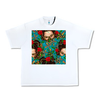 White Messy Bun Mom And Cross With Leopard Patterns Urban Heavy Tee - BundleAndBundleShop