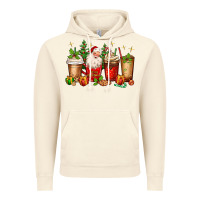 Vintage Artic Christmas Santa coffee cups Vintage Hoodie - MaliasSmallBusiness