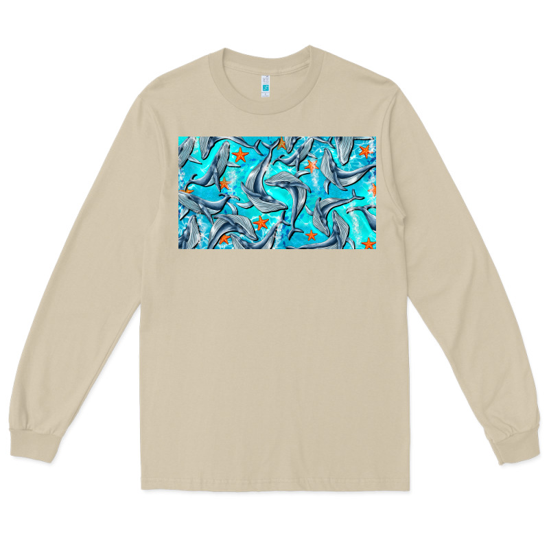 Humpback Whale  Cup Long Sleeve Tee by BarkalooDesign | Teevron