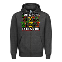 Charcoal Heather 100 pure brown sugar extra fine Zipper Hoodie - CowGirlArtShop